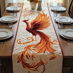 Eternal Ember Wings Table Runner - Made to Order TABLE928