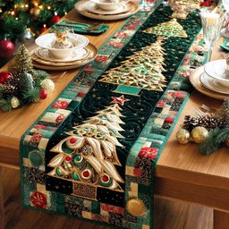 Evergreen Glow Table Runner - Made to Order TABLE928
