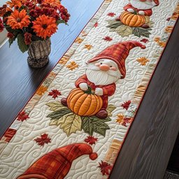 Fall Gnome Gathering Table Runner - Made to Order TABLE928
