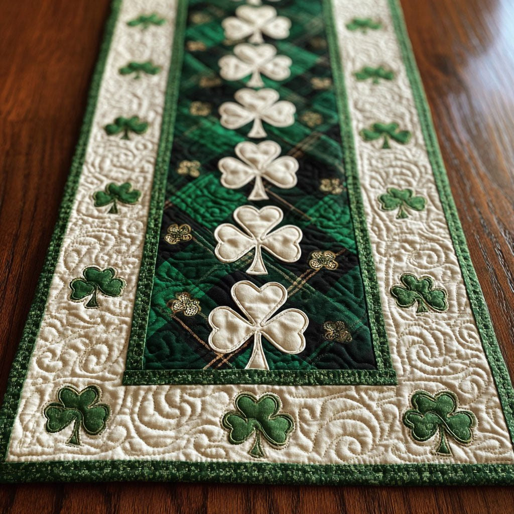 Eternal Shamrock Weave Table Runner - Made to Order TABLE928