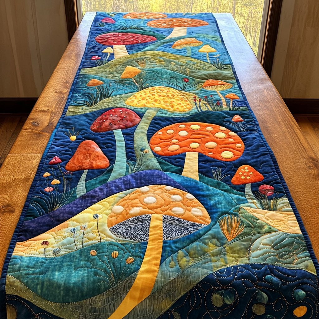 Enchanted Mushroom Table Runner - Made to Order TABLE928