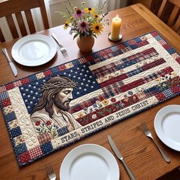 Faith and Freedom Table Runner - Made to Order TABLE928