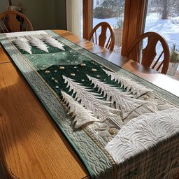 Evergreen Magic Table Runner - Made to Order TABLE928