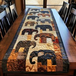 Elephant Serenade Table Runner - Made to Order TABLE928