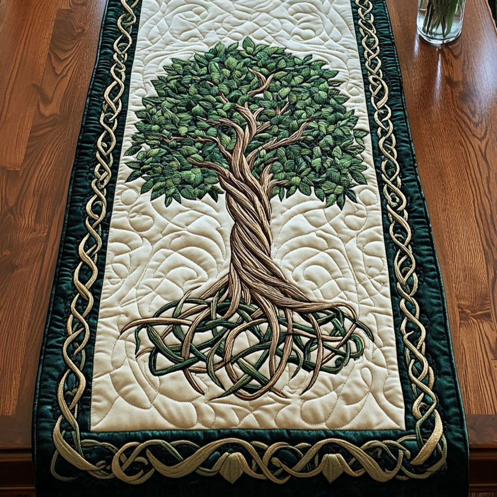 Emerald Rooted Tree Table Runner - Made to Order TABLE928