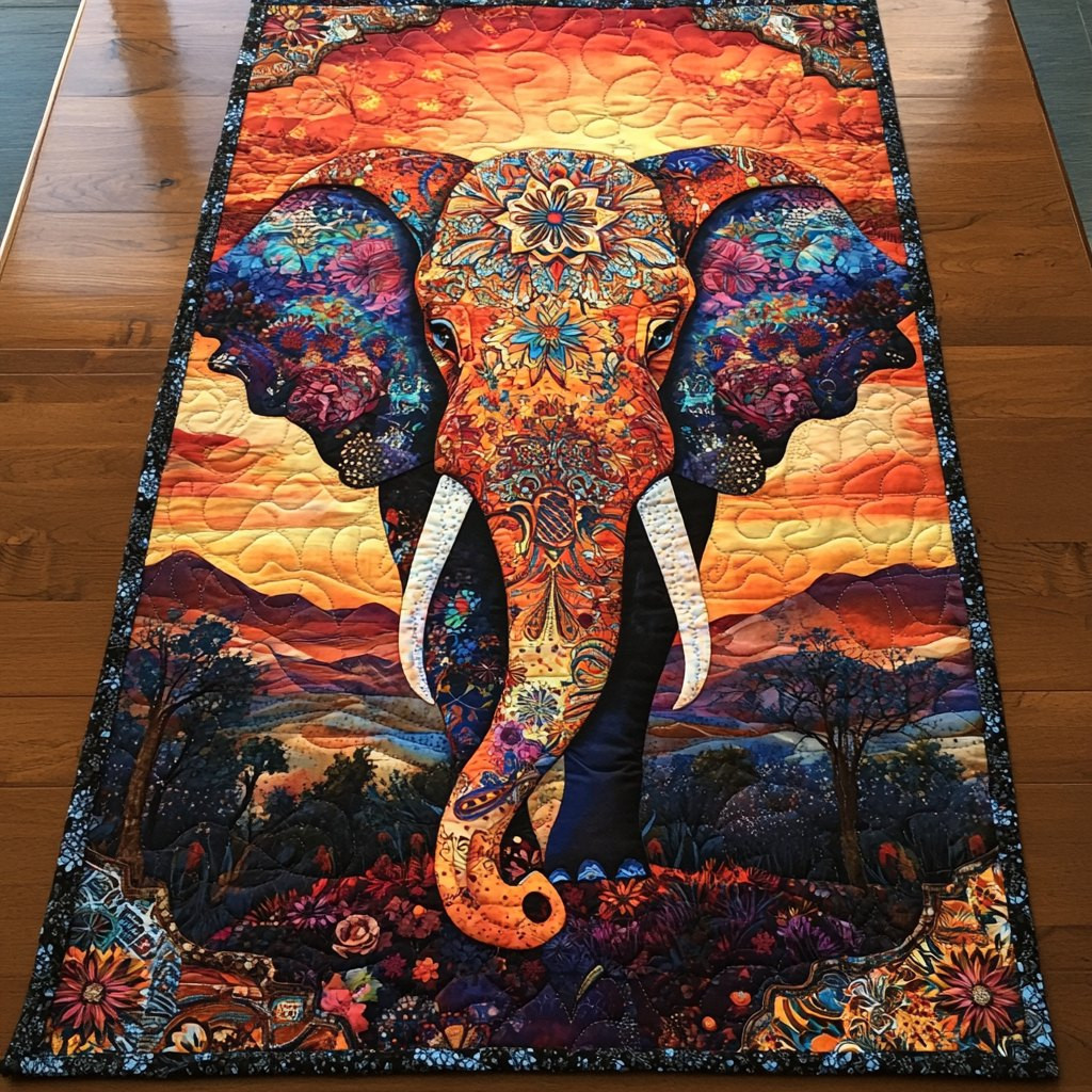 Elephant Spirit Table Runner - Made to Order TABLE928