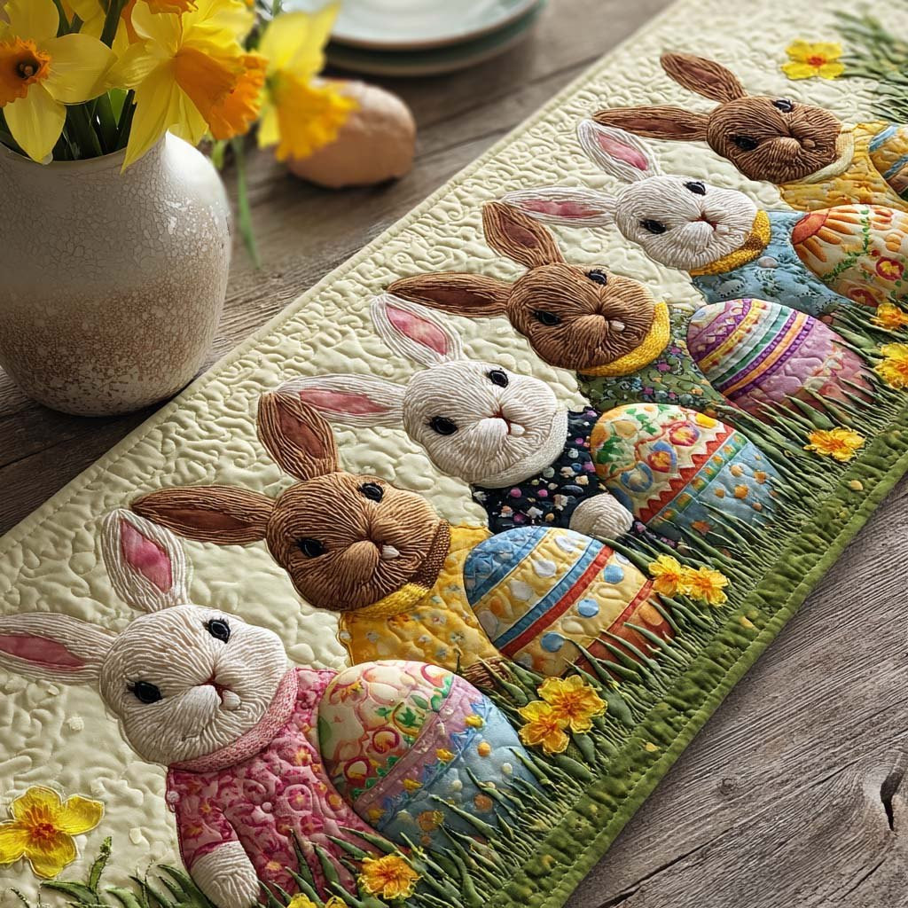 Easter Meadow Friends Table Runner - Made to Order TABLE928