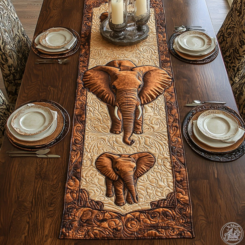 Elephant Forest Table Runner - Made to Order TABLE928