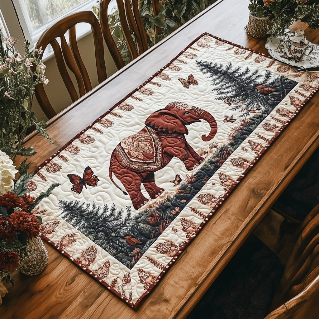 Elephant Glow Table Runner - Made to Order TABLE928
