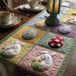 Egg Hunt Garden Table Runner - Made to Order TABLE928