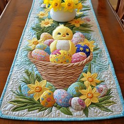 Easter Basket Eggs Table Runner - Made to Order TABLE928