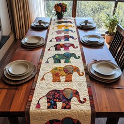 Elephant Parade Table Runner - Made to Order TABLE928