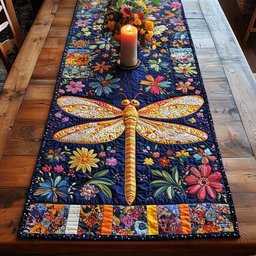 Dragonfly Grace Table Runner - Made to Order TABLE928