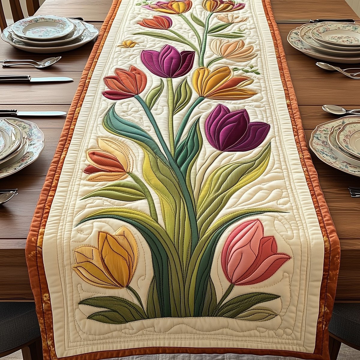 Elegant Tulip Table Runner - Made to Order TABLE928