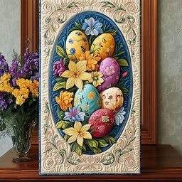 Easter Egg Meadow Table Runner - Made to Order TABLE928