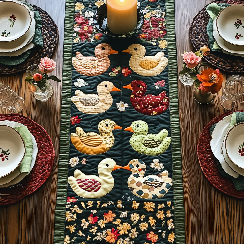 Duck House Table Runner - Made to Order TABLE928