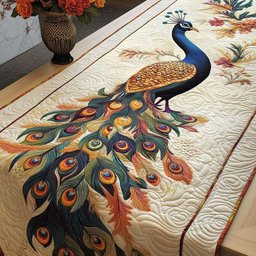 Elegant Tailspread Table Runner - Made to Order TABLE928