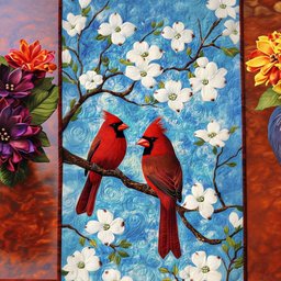 Dogwood Delight Table Runner - Made to Order TABLE928