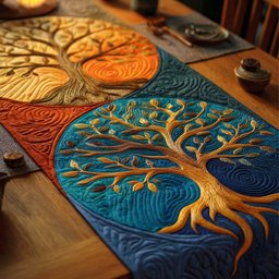 Dual Harmony Table Runner - Made to Order TABLE928