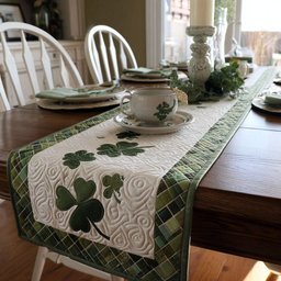 Emerald Promise Table Runner - Made to Order TABLE928
