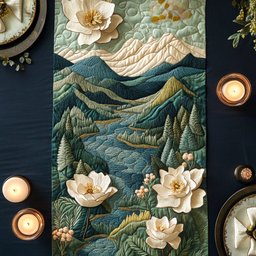 Elegant Bloom Table Runner - Made to Order TABLE928