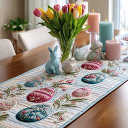 Egg Parade Table Runner - Made to Order TABLE928