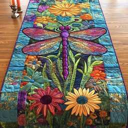 Dragonfly Bloom Table Runner - Made to Order TABLE928