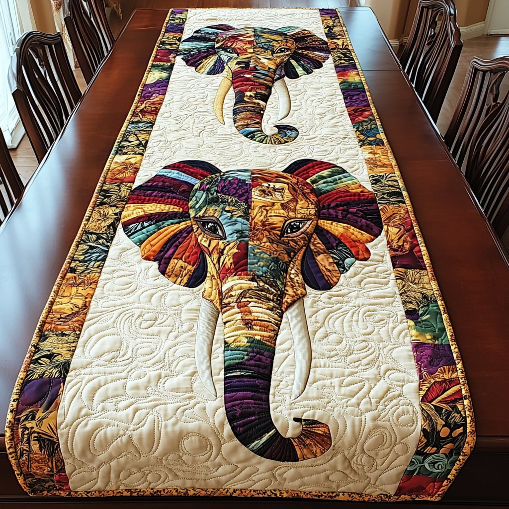 Elephant Grace Table Runner - Made to Order TABLE928