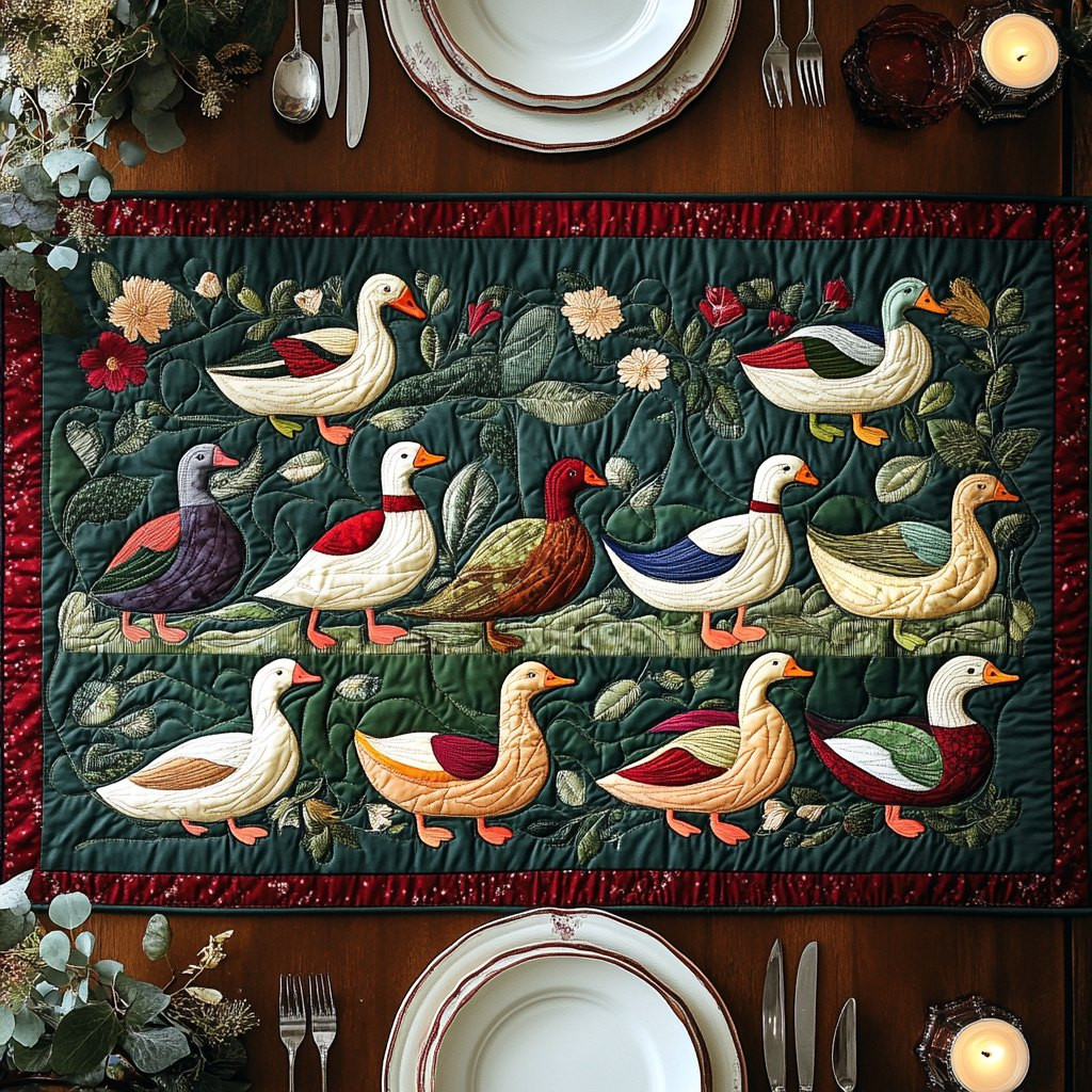 Duck Walk Table Runner - Made to Order TABLE928