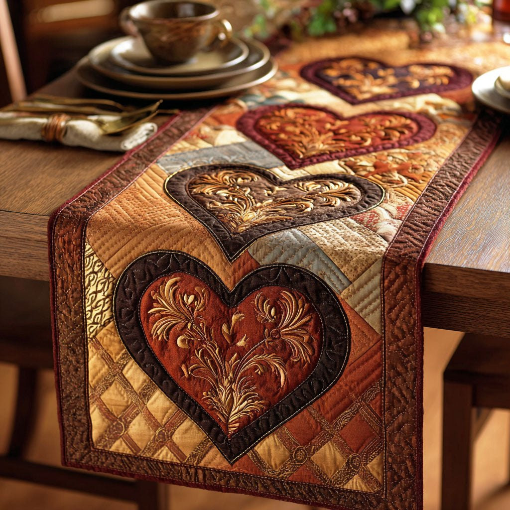 Earth Hearts Table Runner - Made to Order TABLE928