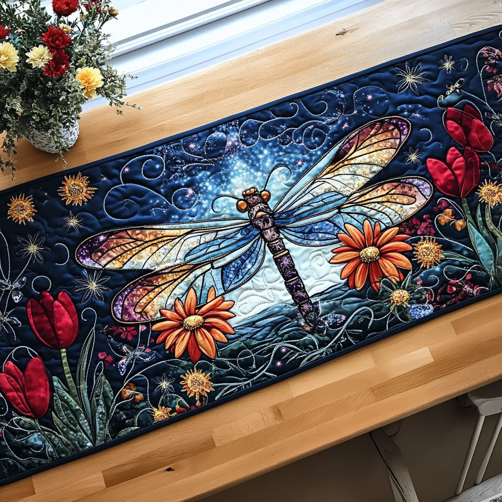 Dragonfly Breeze Table Runner - Made to Order TABLE928