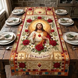 Divine Heart Table Runner - Made to Order TABLE928