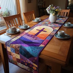 Divine Light Cross Table Runner - Made to Order TABLE928