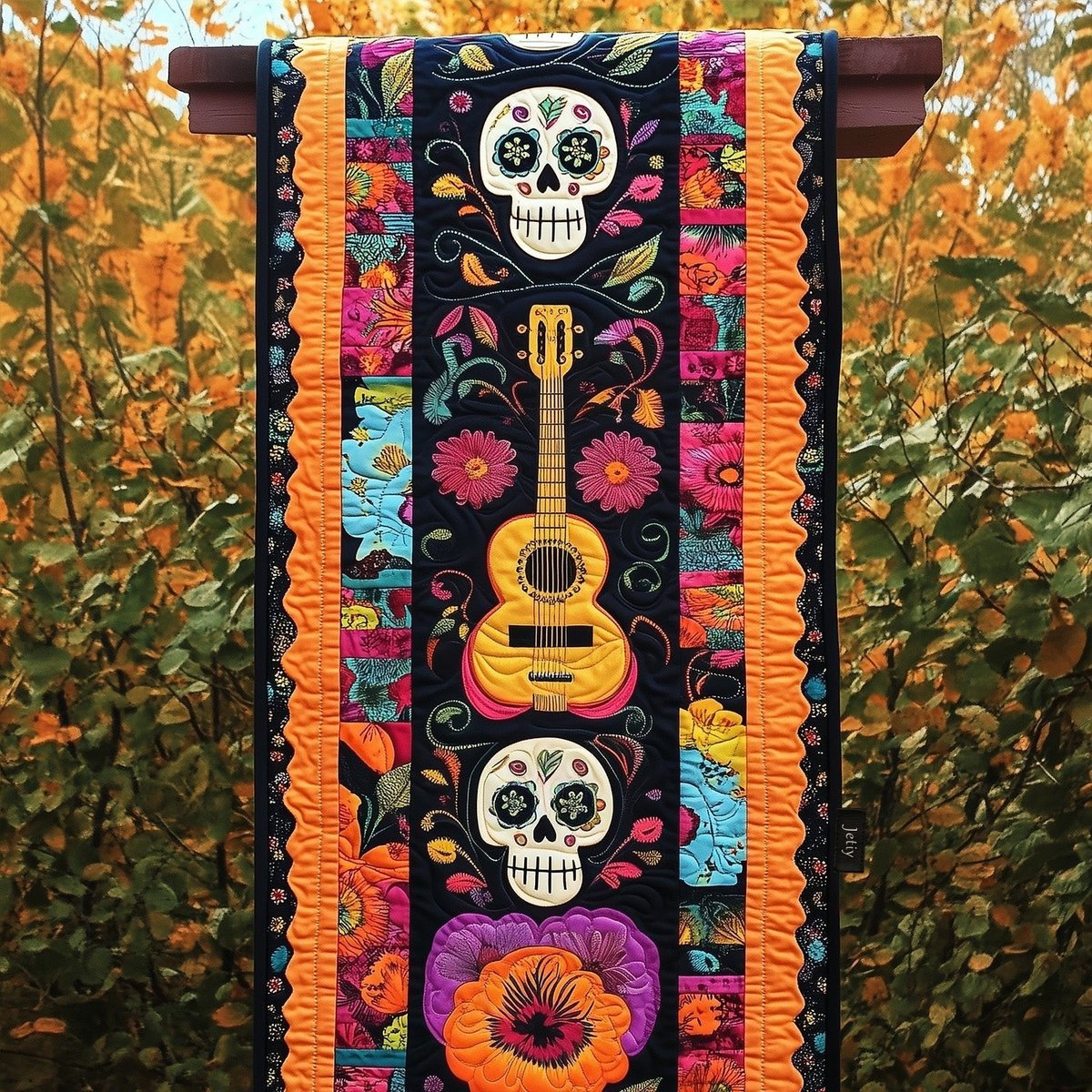 Dia De Los Muertos Spirit Table Runner - Made to Order TABLE928