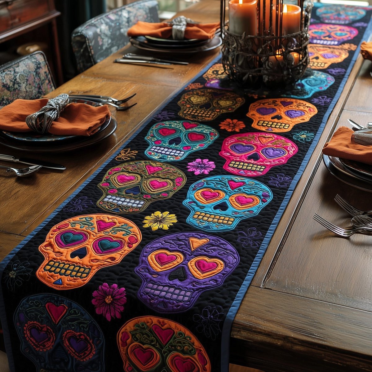Day of the Dead Table Runner - Made to Order TABLE928