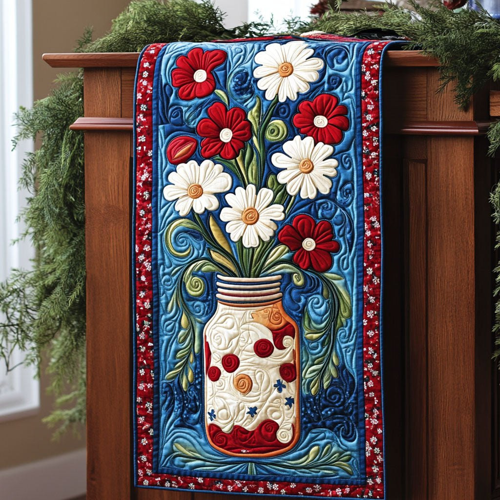 Daisy Dreams of Freedom Table Runner - Made to Order TABLE928