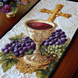 Cup of Grace Table Runner - Made to Order TABLE928