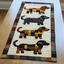 Dachshund Joy Table Runner - Made to Order TABLE928