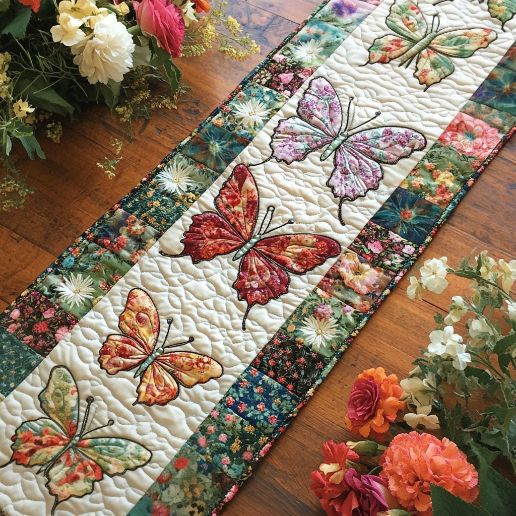 Dance of Butterflies Table Runner - Made to Order TABLE928