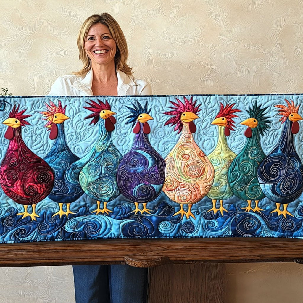 Crowing Crew Table Runner - Made to Order TABLE928