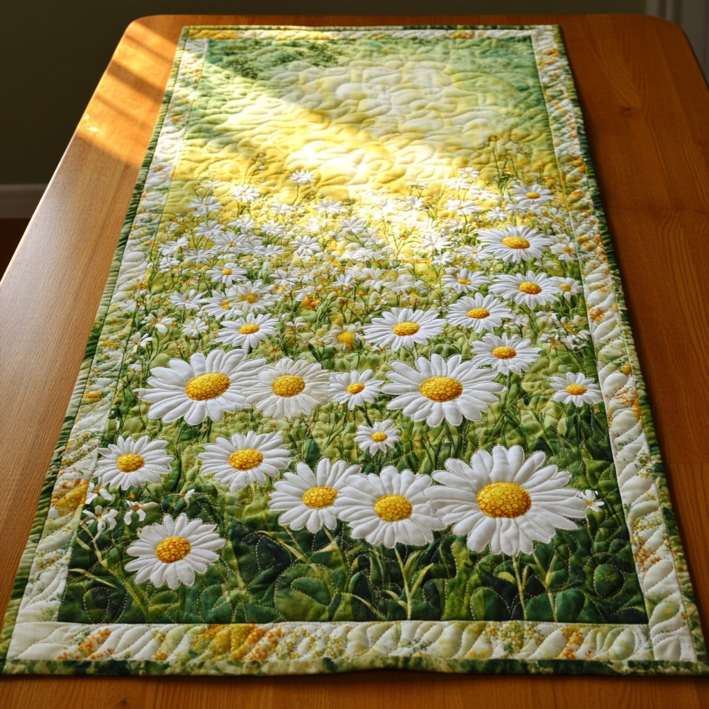 Daisy Dreamscape Table Runner - Made to Order TABLE928