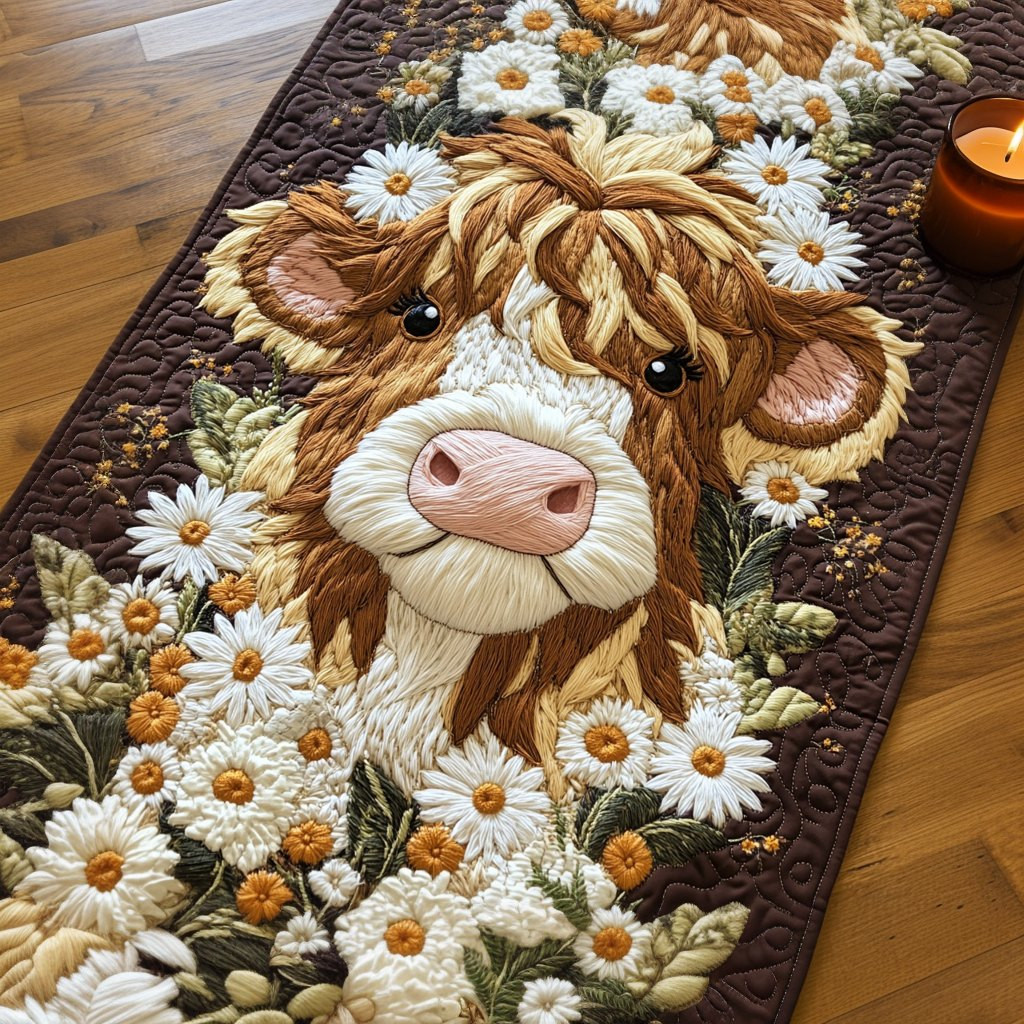Daisy Moo Table Runner - Made to Order TABLE928