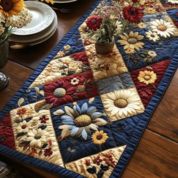 Daisy Petal Parade Table Runner - Made to Order TABLE928
