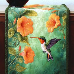 Dancing Hummingbirds Table Runner - Made to Order TABLE928