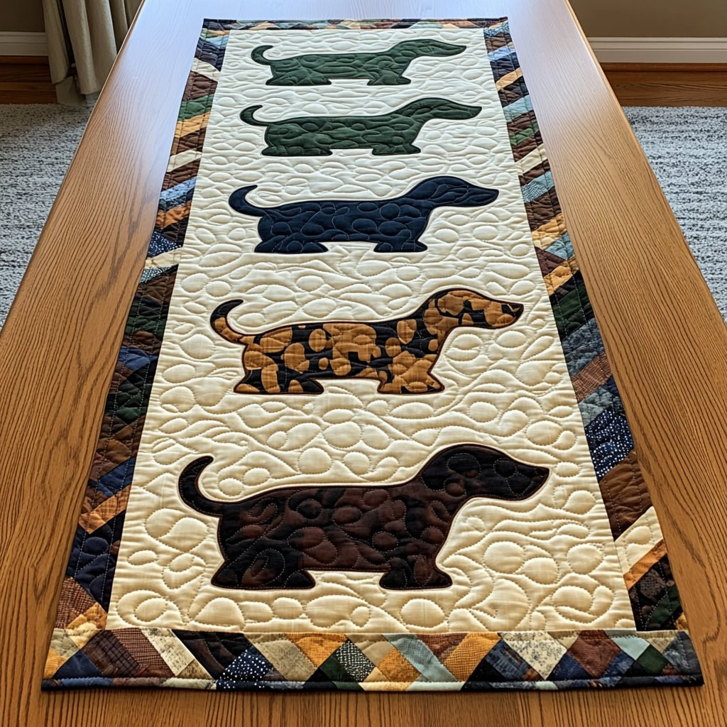 Dachshund Love Table Runner - Made to Order TABLE928