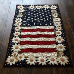 Daisies Below the Star Field Table Runner - Made to Order TABLE928