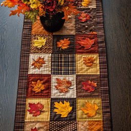 Dancing Maple Leaves Table Runner - Made to Order TABLE928