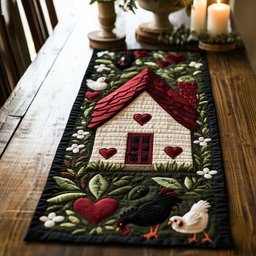 Dawn Rooster Table Runner - Made to Order TABLE928