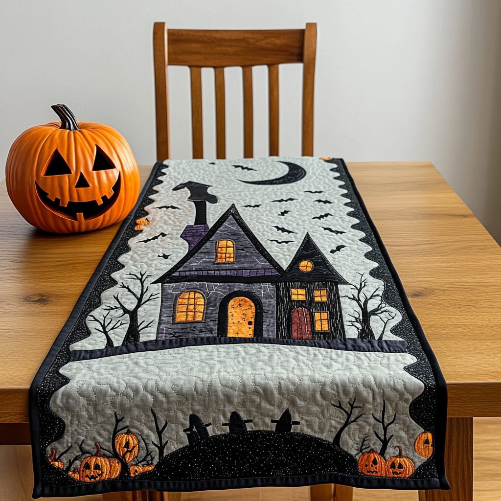 Dark House Table Runner - Made to Order TABLE928