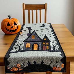 Dark House Table Runner - Made to Order TABLE928